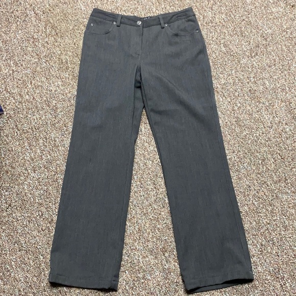 Rafaella petite gray/charcoal pants. Size 6P - Picture 2 of 12